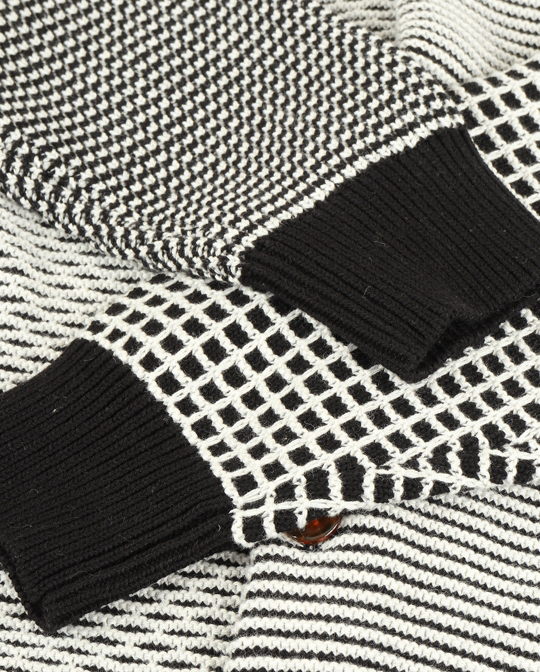 Multi Knit Shirt Jacket black