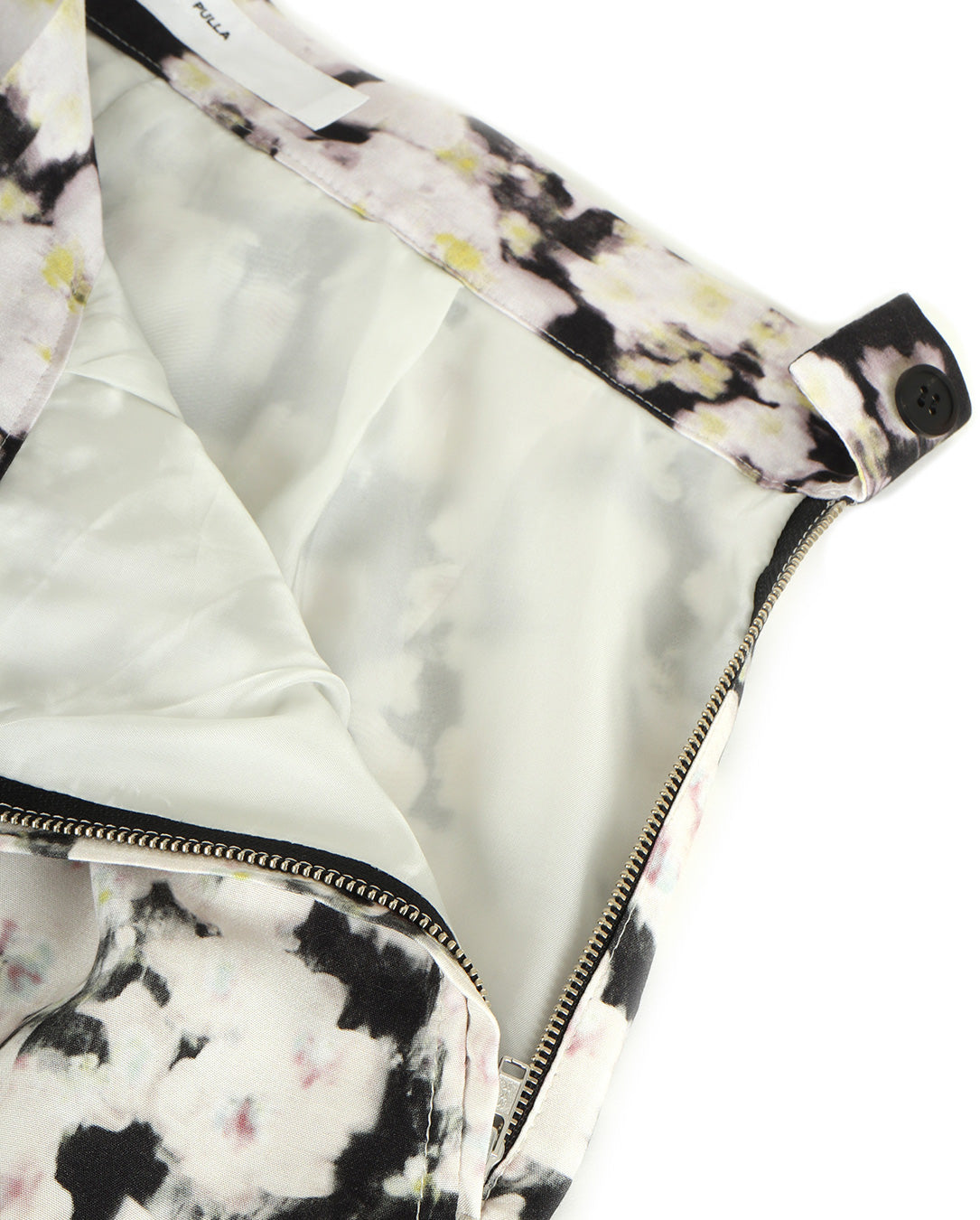 Rayon Print Skirt Pants black