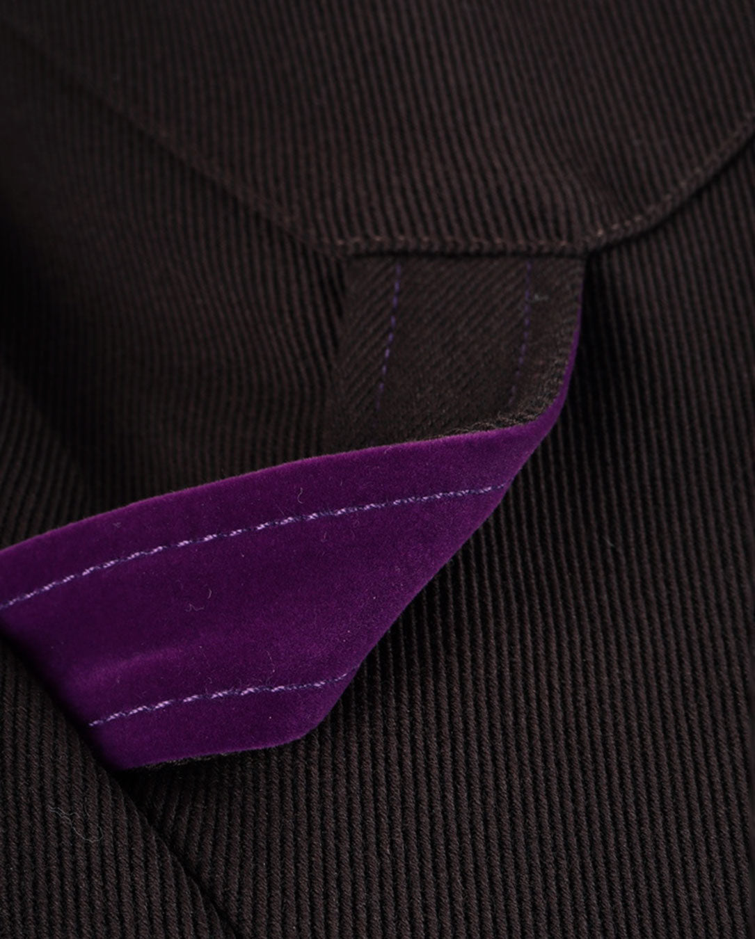 Wool Cotton Twill Pants brown