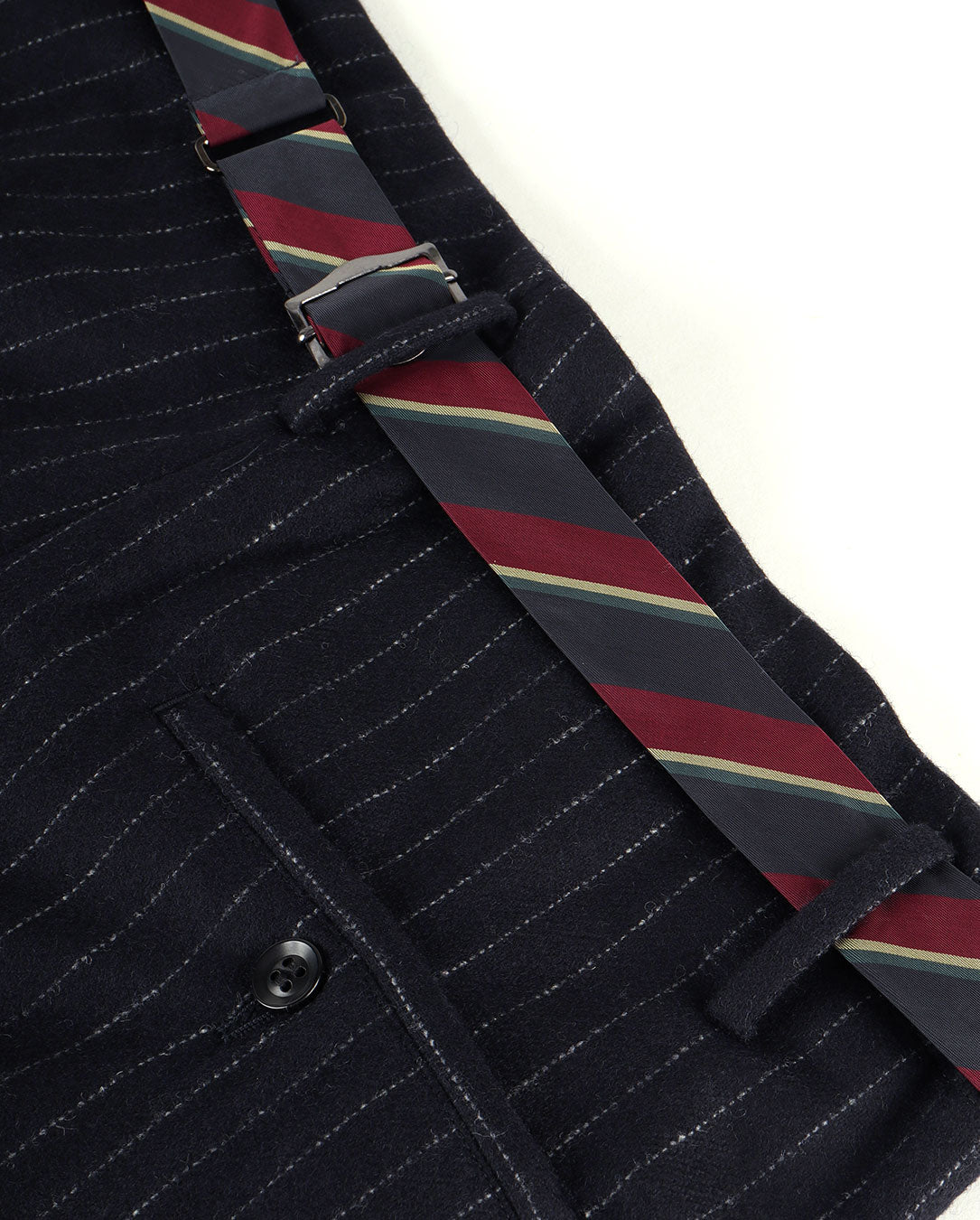 Wool Flannel Trousers navy st