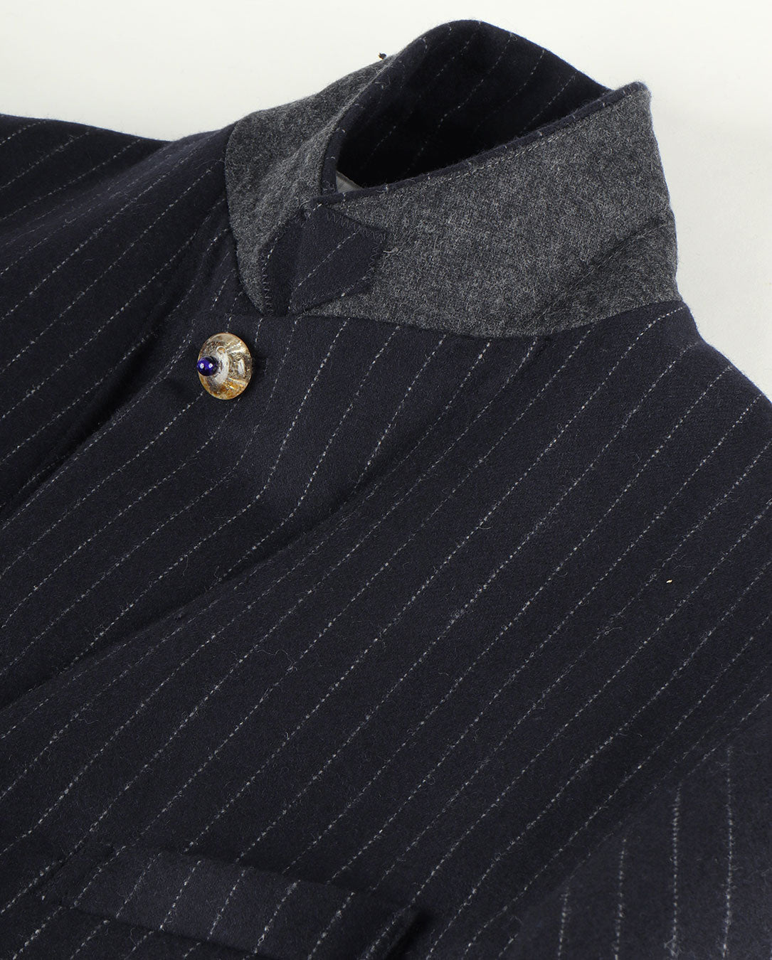 Wool Flannel Jacket  navy st