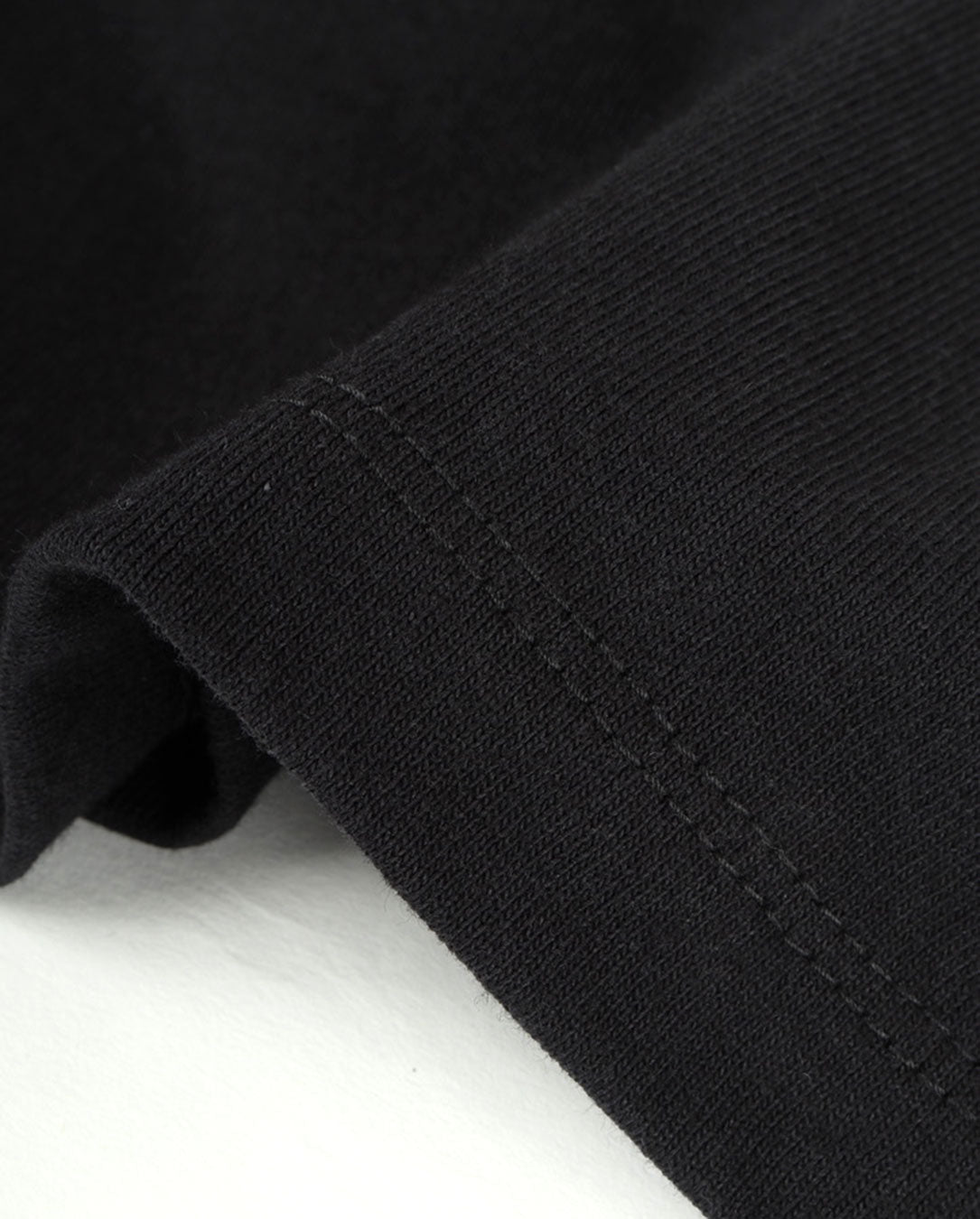 Cotton Jersey Semicricle T-shirt black