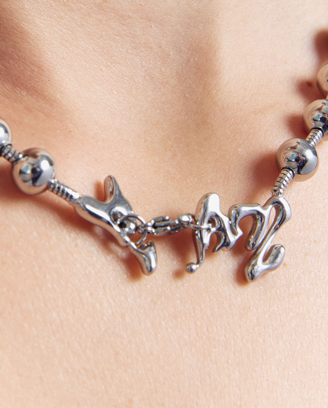 Two Mil Celestials Orbs Ball and Chain Necklace