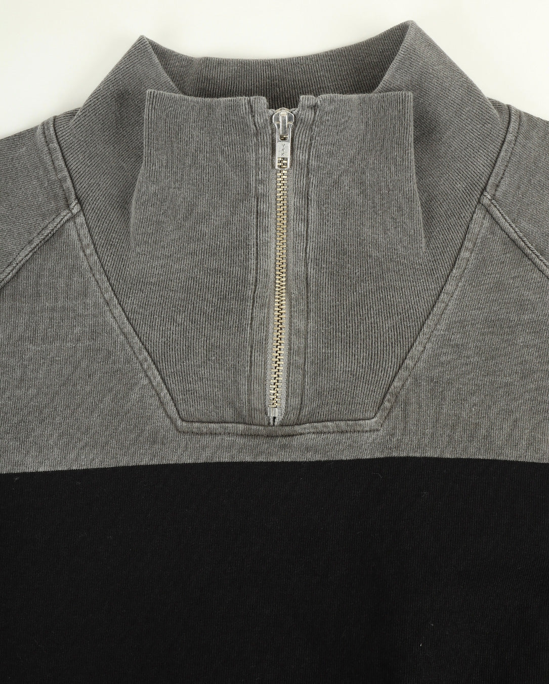 Overdye Stripe Half Zip