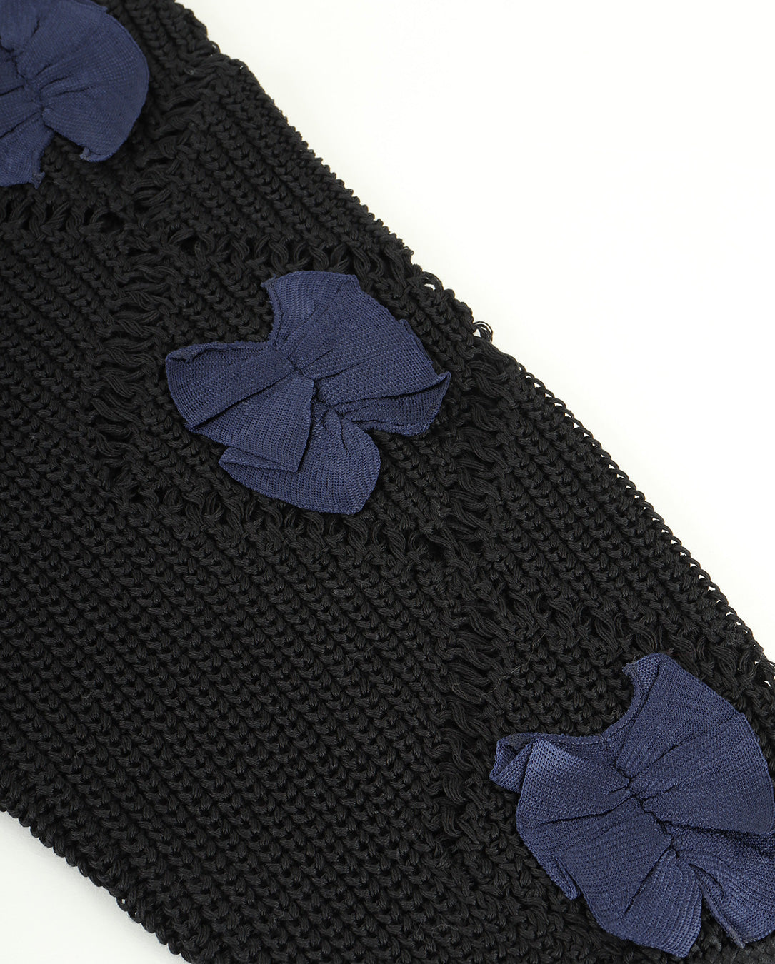 Motif Knit Pullover 1 black