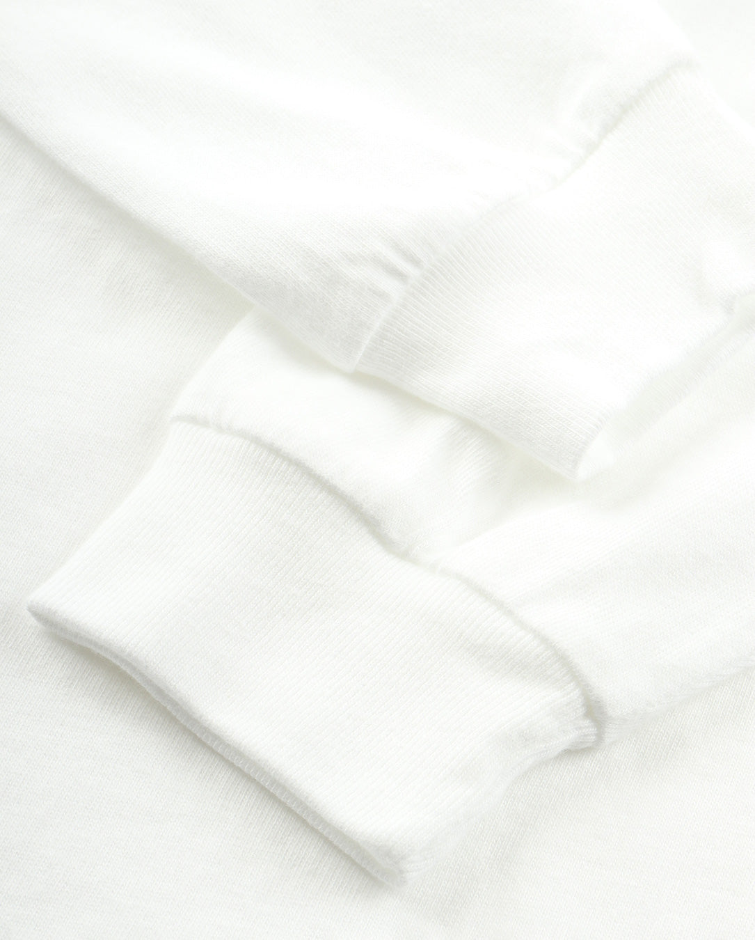 Logo Embroidery Long T-shirt white