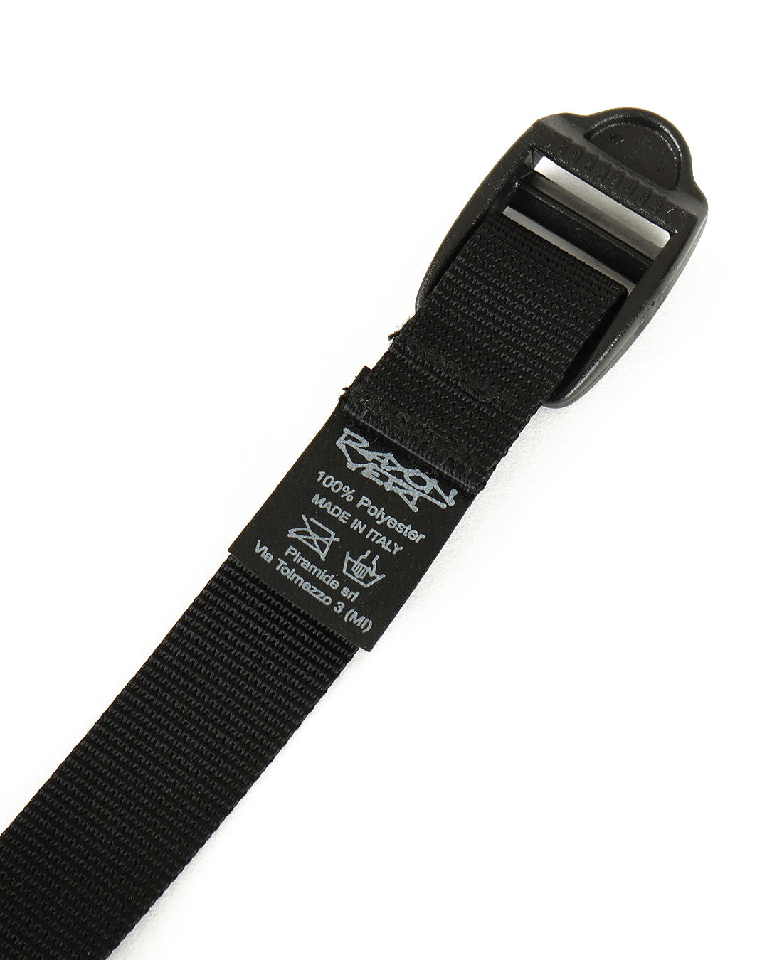 Ladderlock Rayon Belt	golgotha black