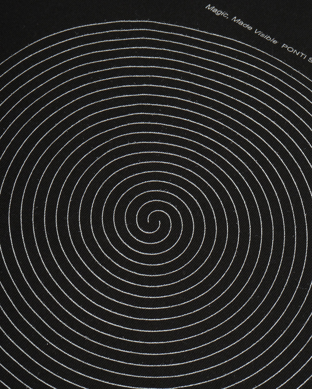 Magic,Made Visible Cut Off Print T-shirt black