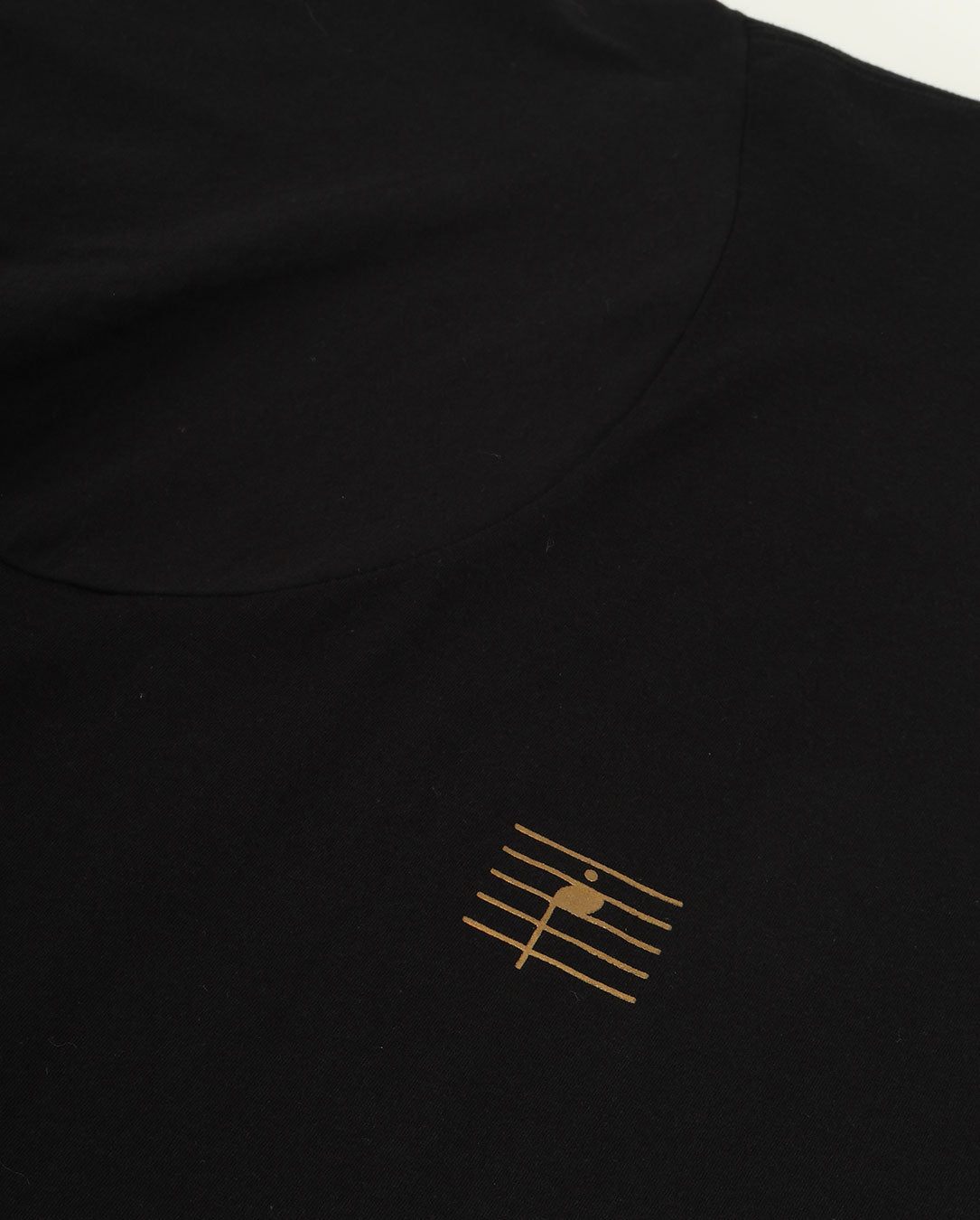 IF Print Long T-Shirt black