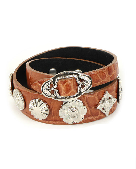 Double Leather Bangle camel