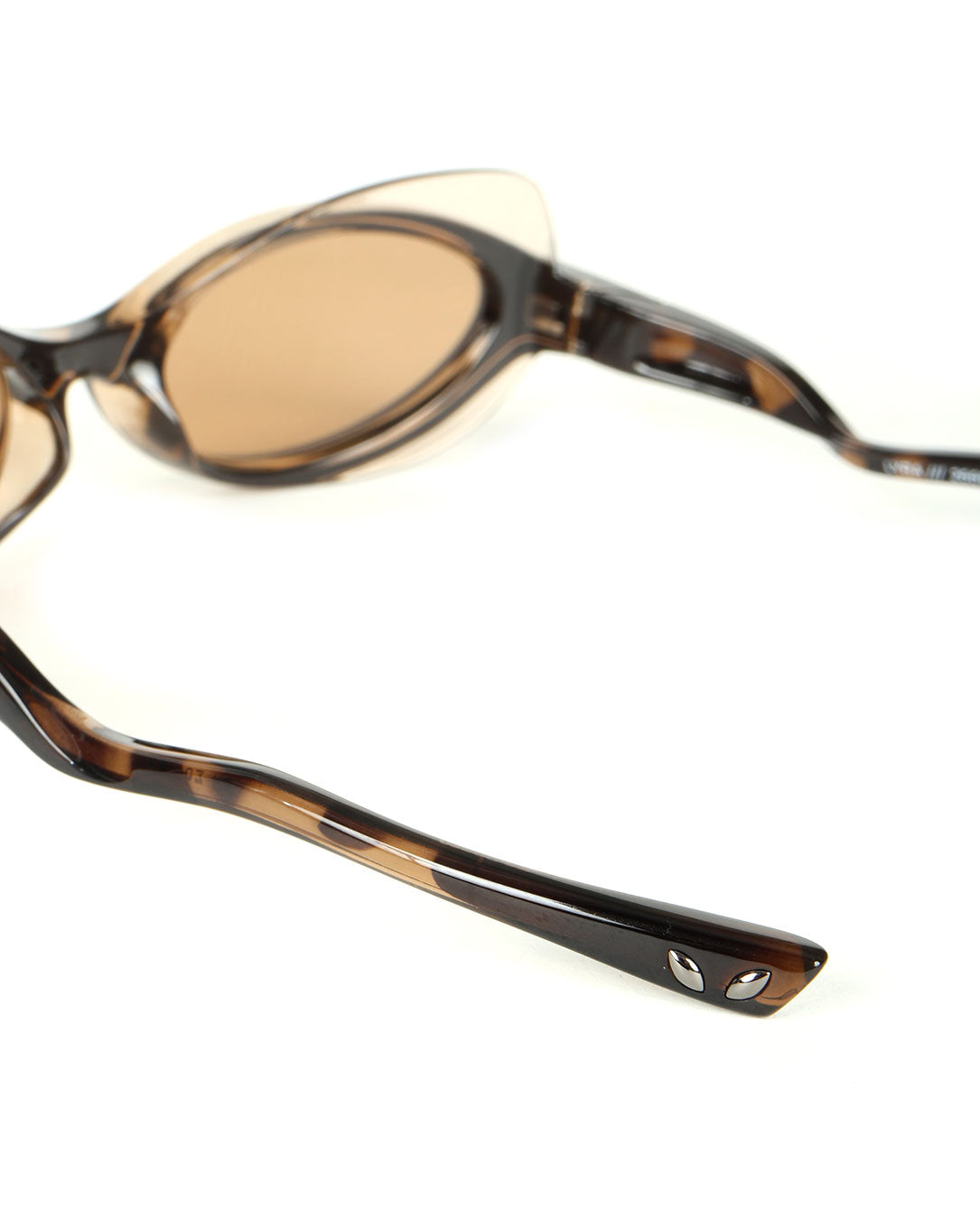 No Problemo x Le Specs Lyra Sunglasses tortoiseshell-dark-brown-mono