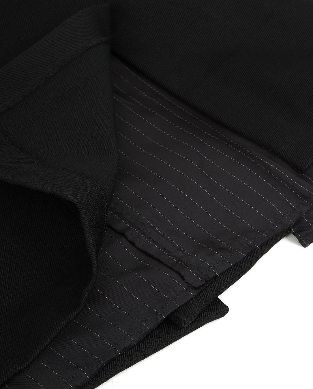 Wool Cotton Twill Jacket black