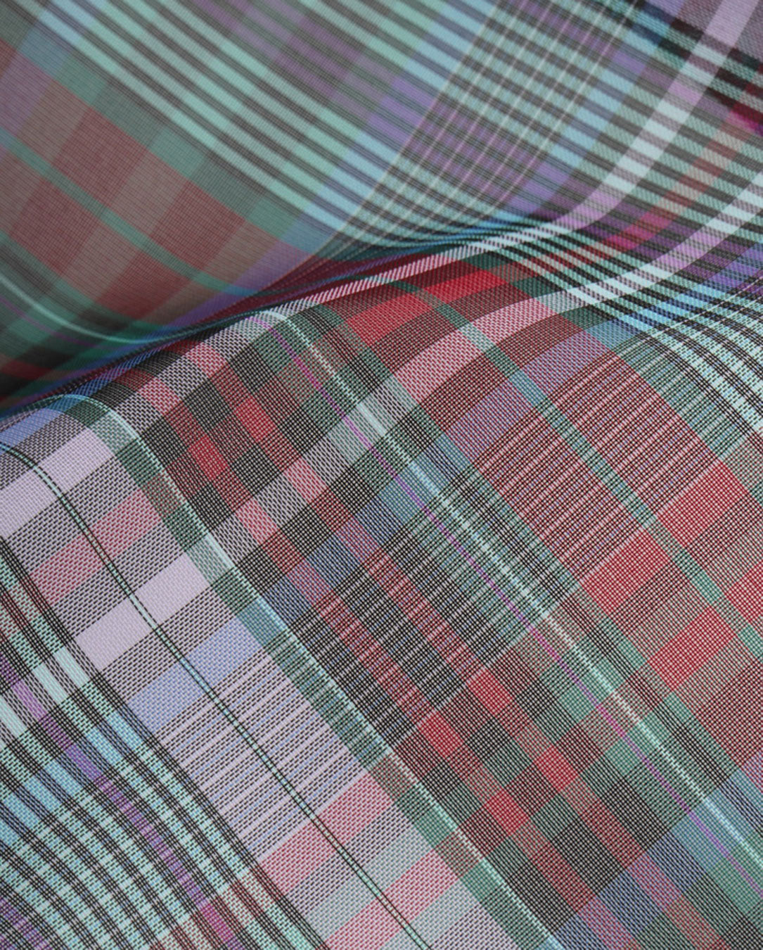 Semi-Sheer Yarn-Dyed Check Shirt check