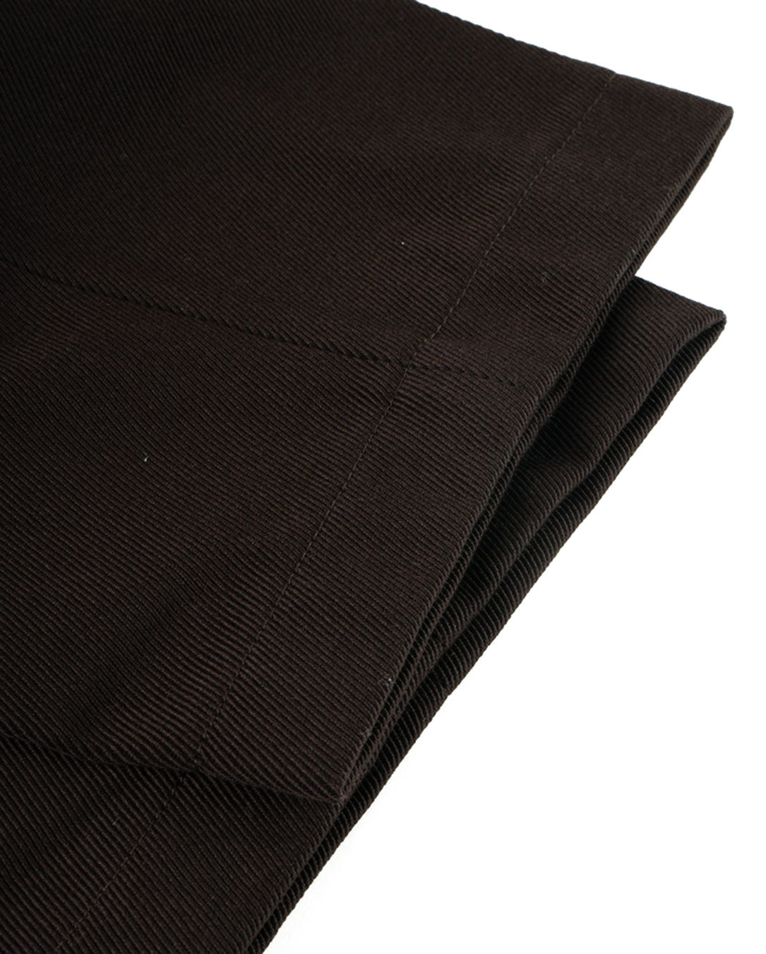 Wool Cotton Twill Pants brown