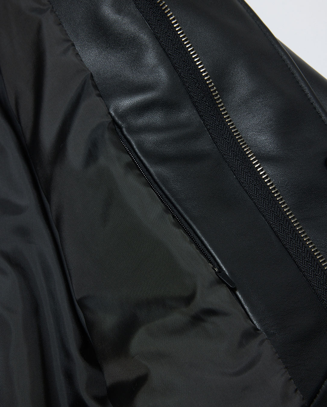 Leather Flight Bomber Jacket