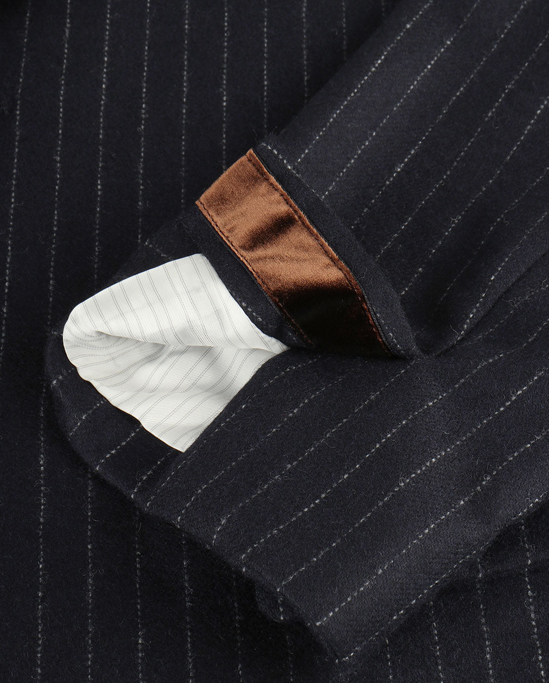 Wool Flannel Jacket  navy st