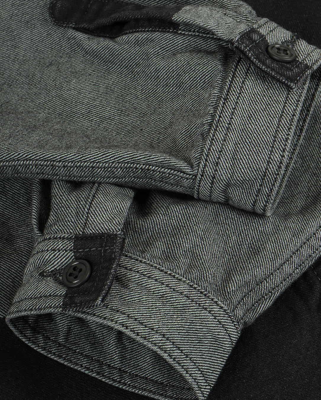 Overdye Stripe Short Shirt Jacket