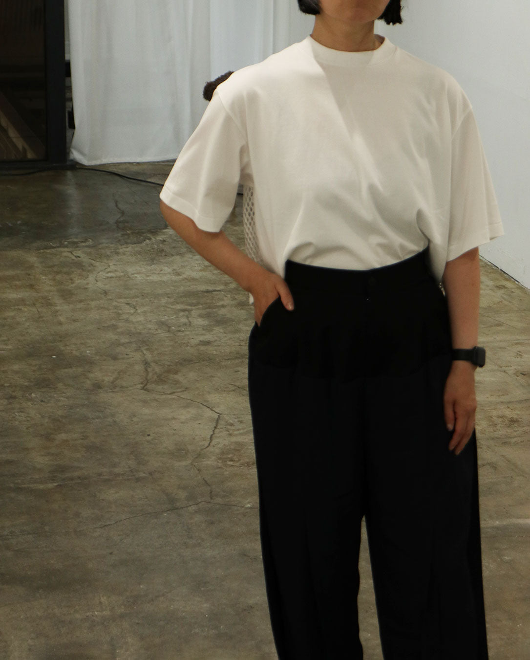 Mesh Tee-Short white