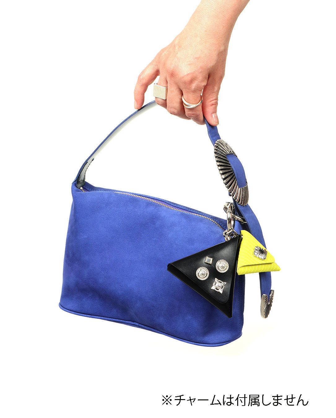 Leather Mini Bag blue