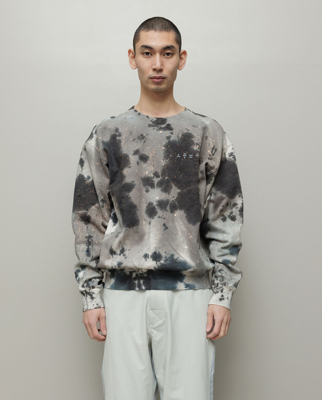 Logo Tie Dye Crew Sweat by Yukidye