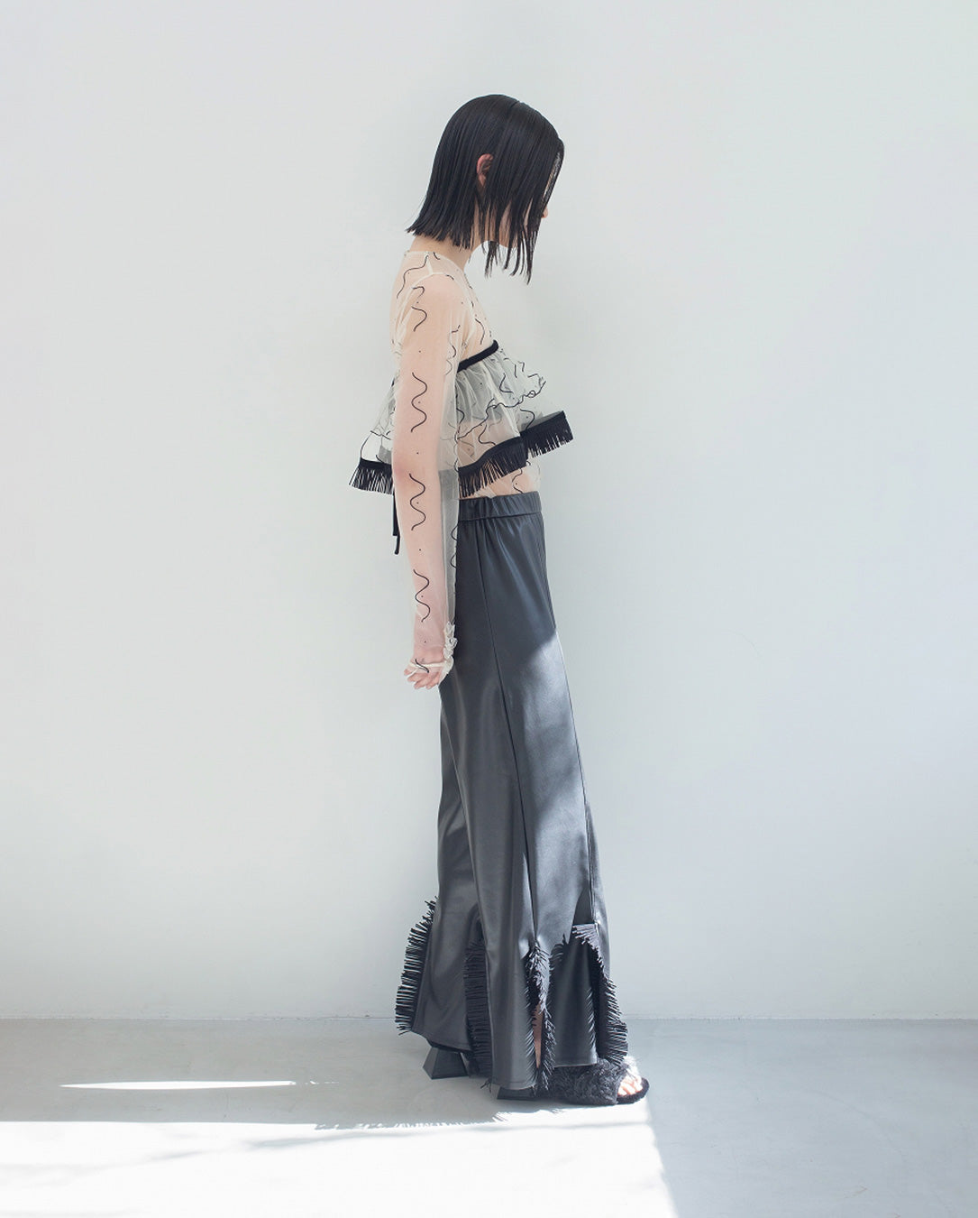 Fake Leather Pants black