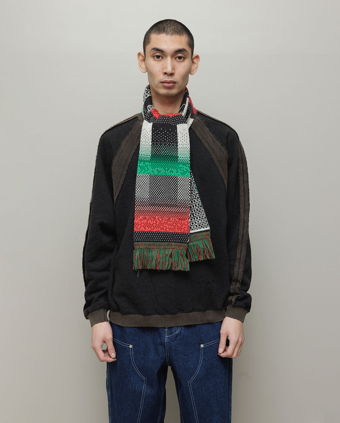 Jacquard Knit Soccer Scarf