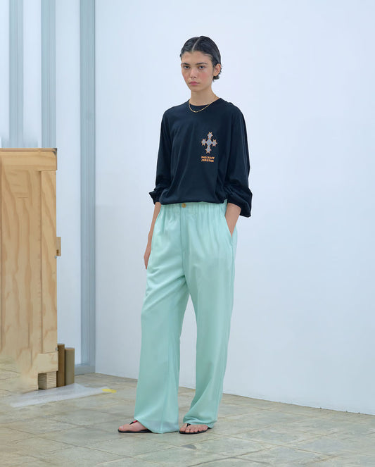 IF Print Long T-Shirt black