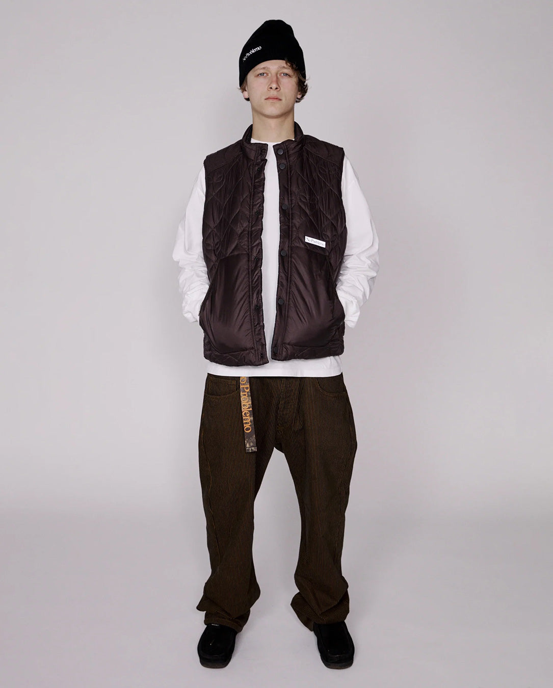 Reversible Alien-O Liner Vest brown/black