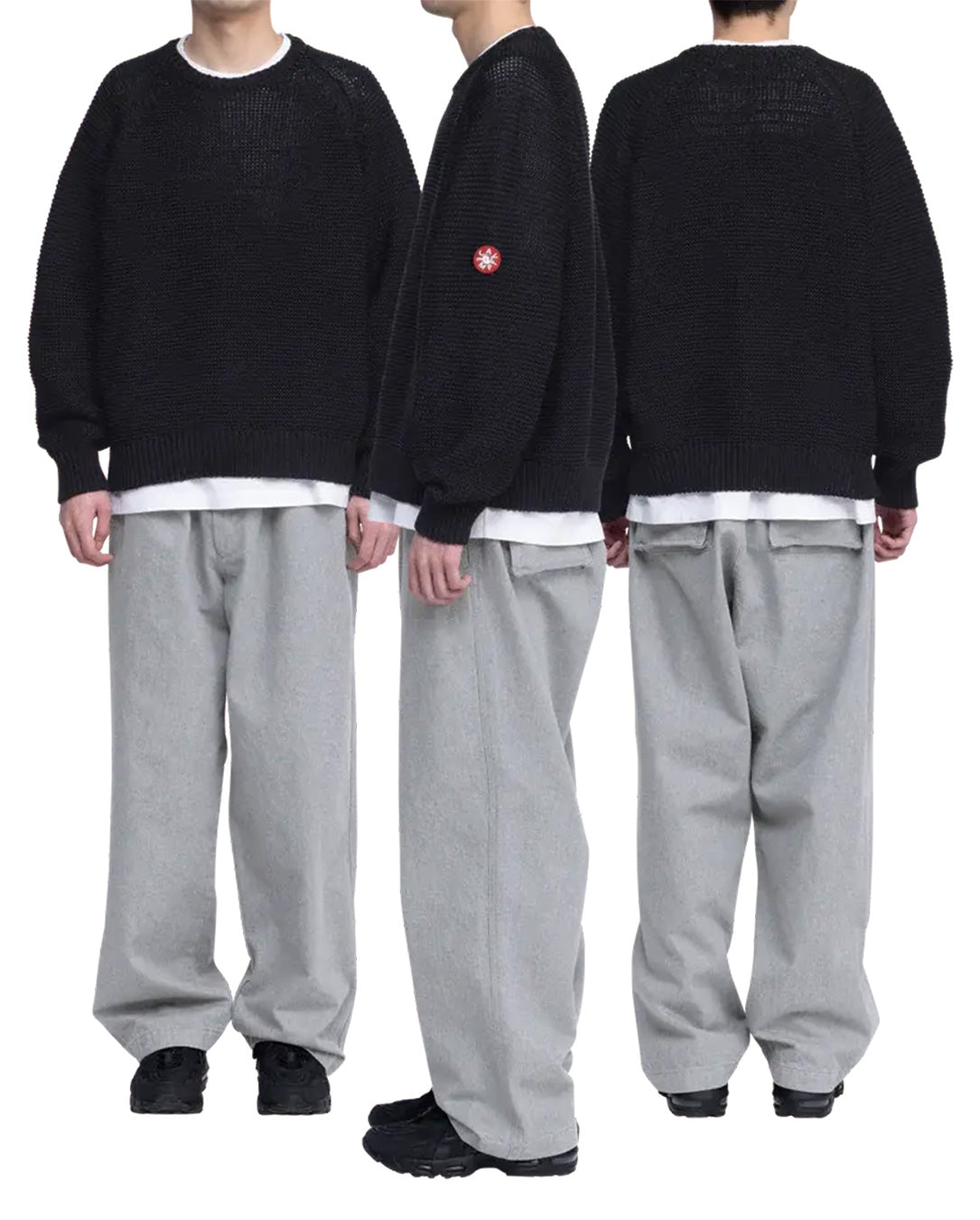 Raglan Sleeve Cotton Knit