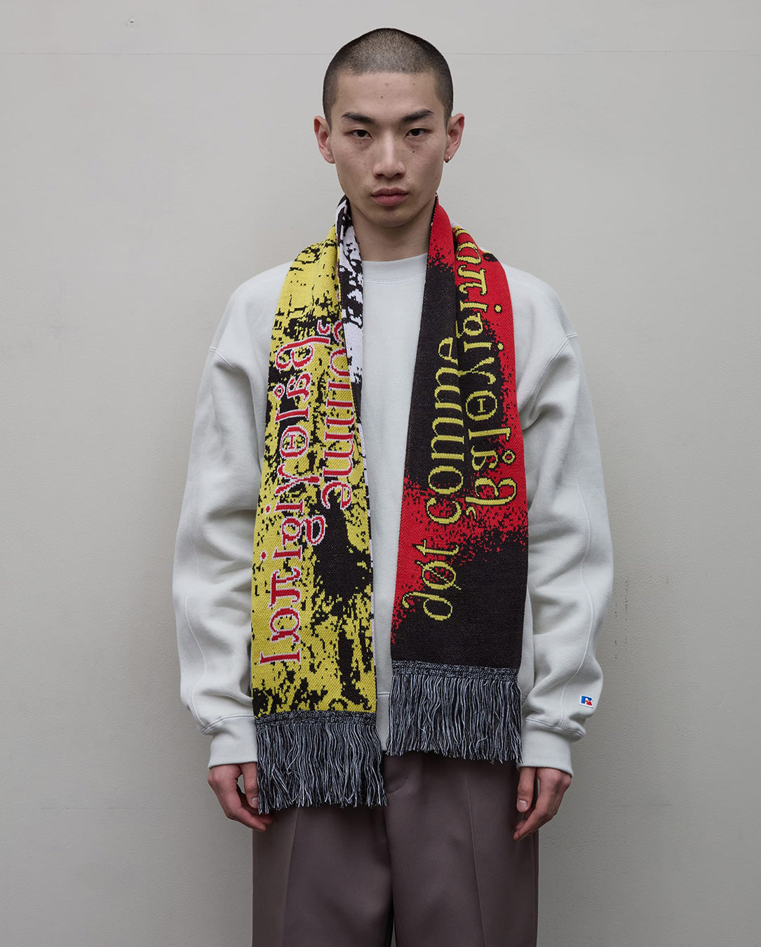 Jacquard Knit Soccer Scarf multi