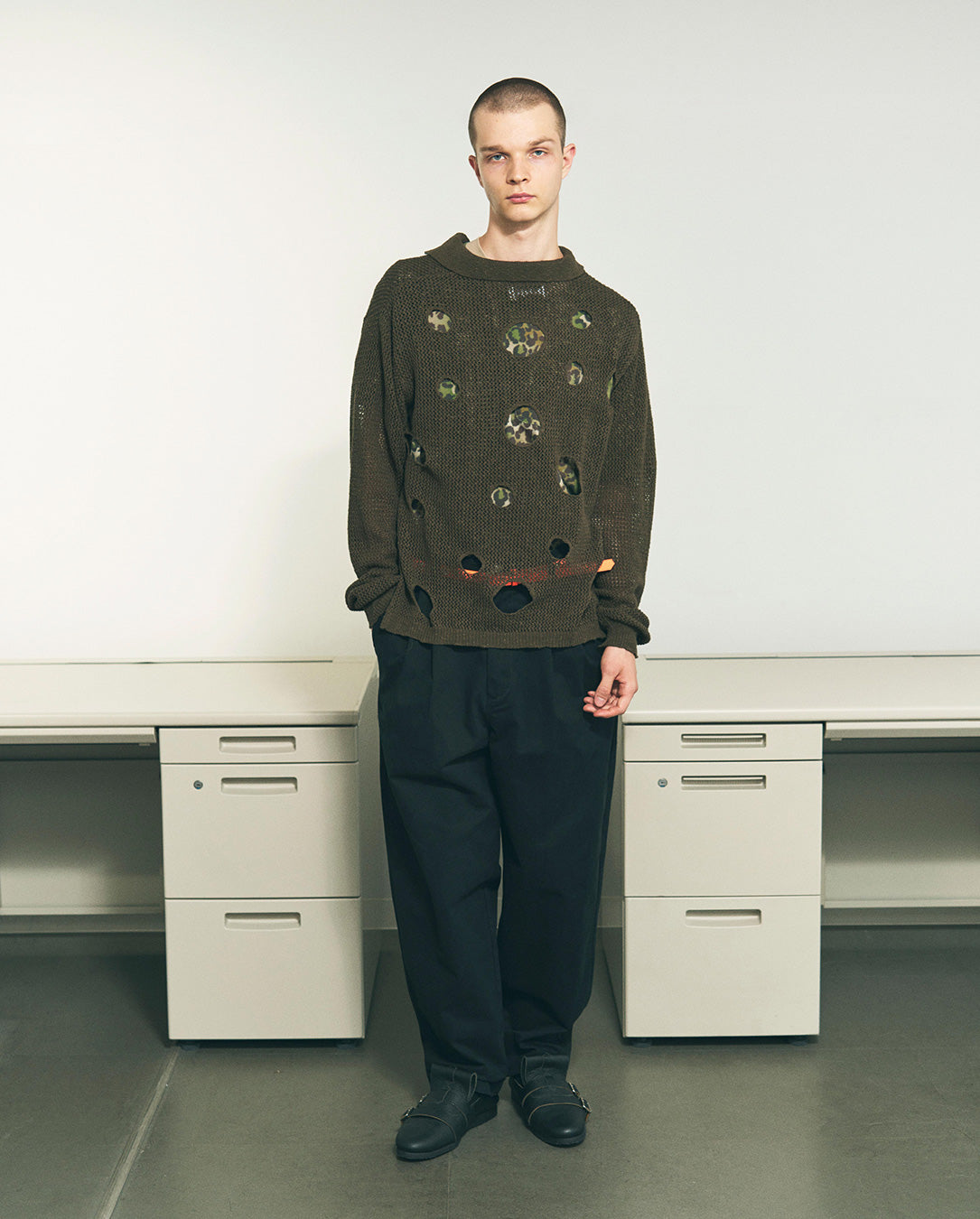 Hole Knit Skipper light pink