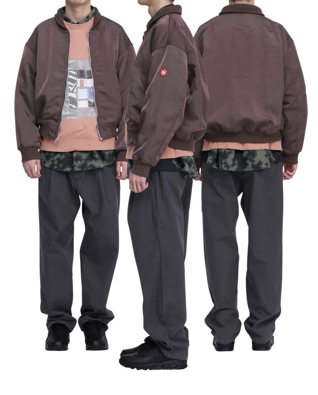 Nylon Twill Zip Jacket