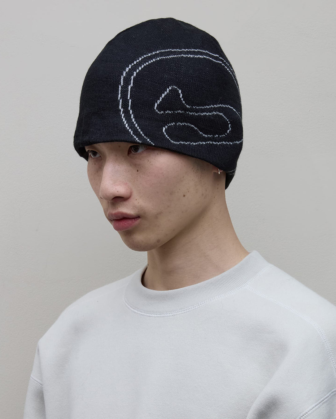 Big Logo Soft Beanie Hat black