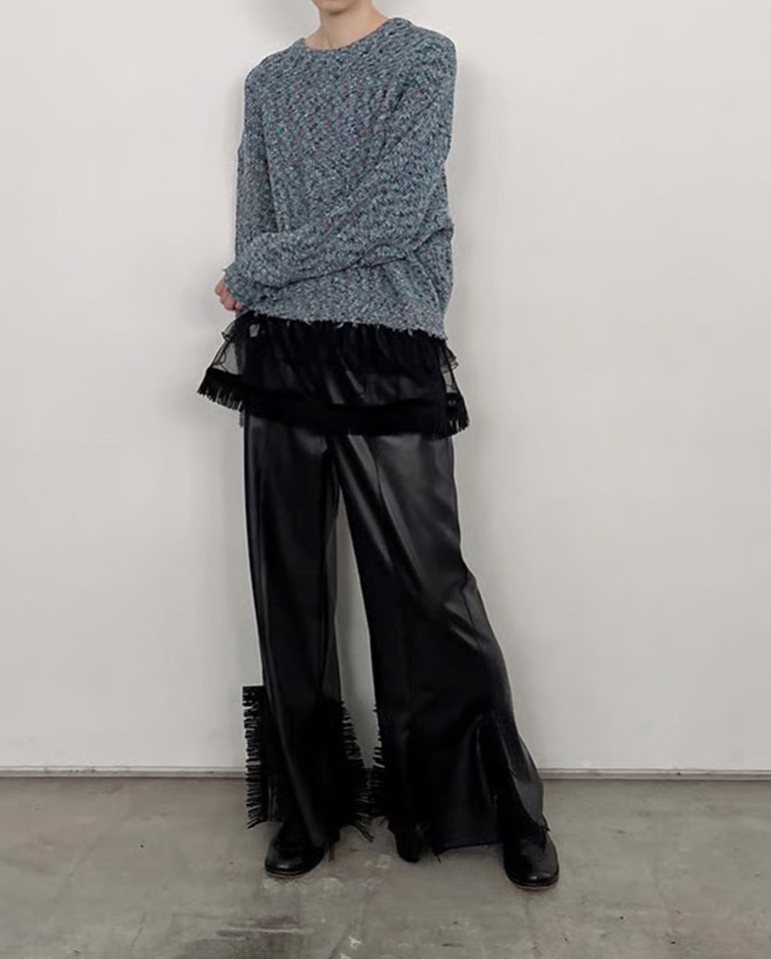 Fake Leather Pants black