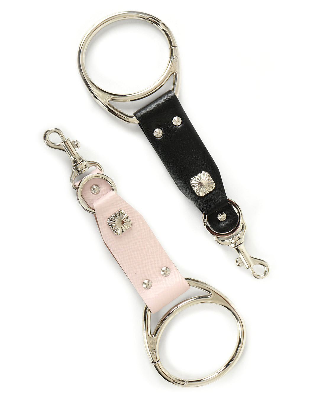 Leather Key Ring lt pink