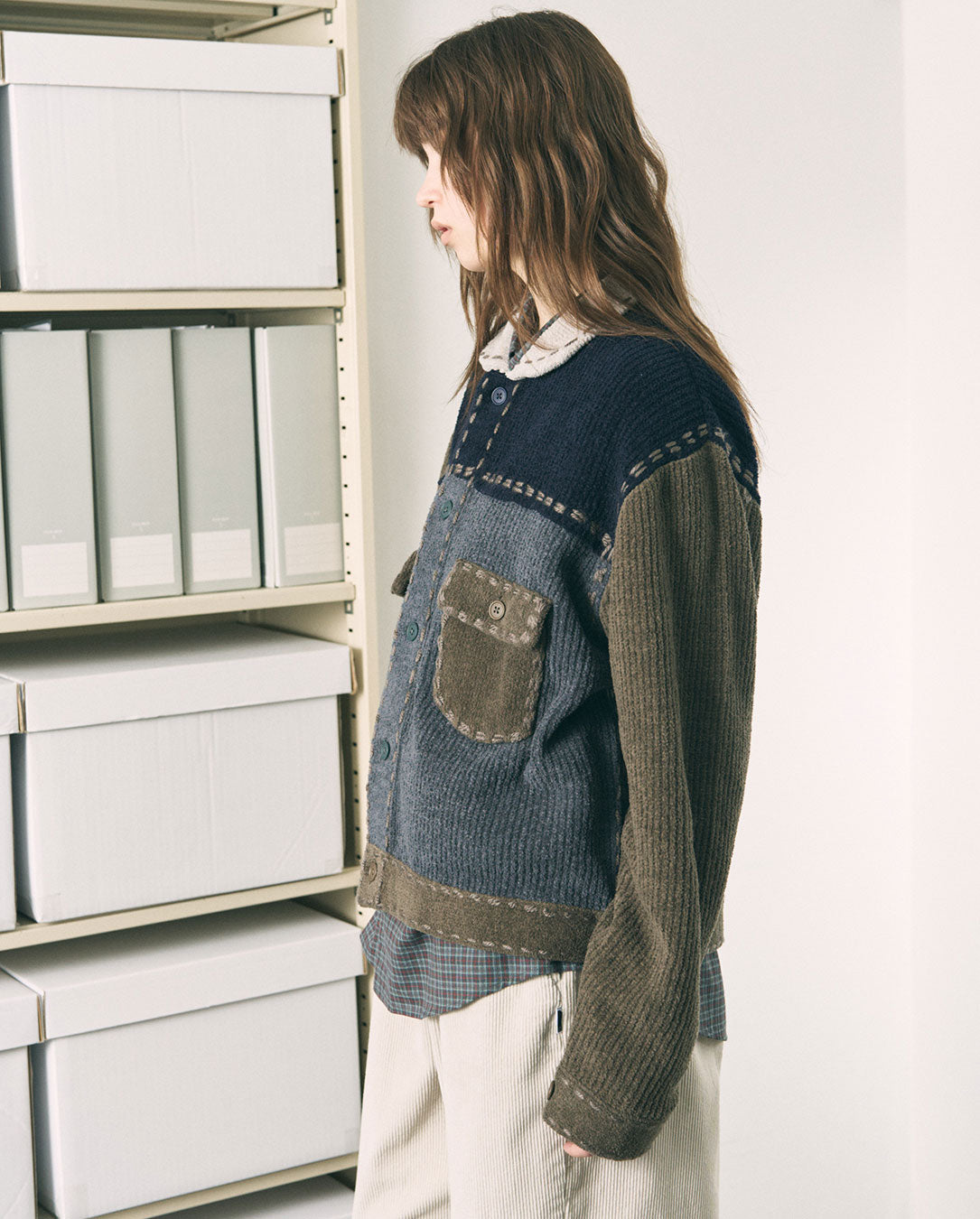PG1 Knit multi khaki
