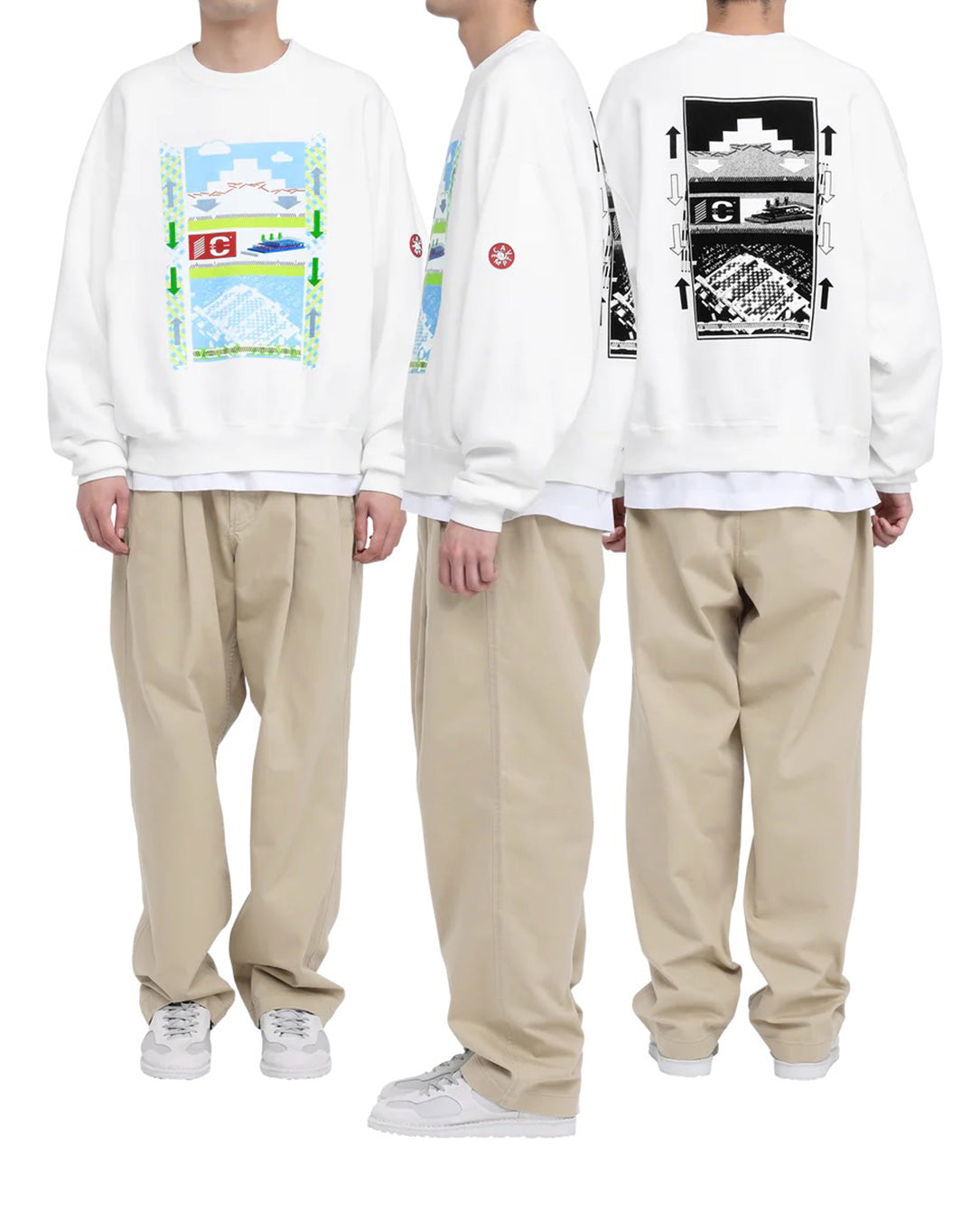 Two Tuck Pants beige