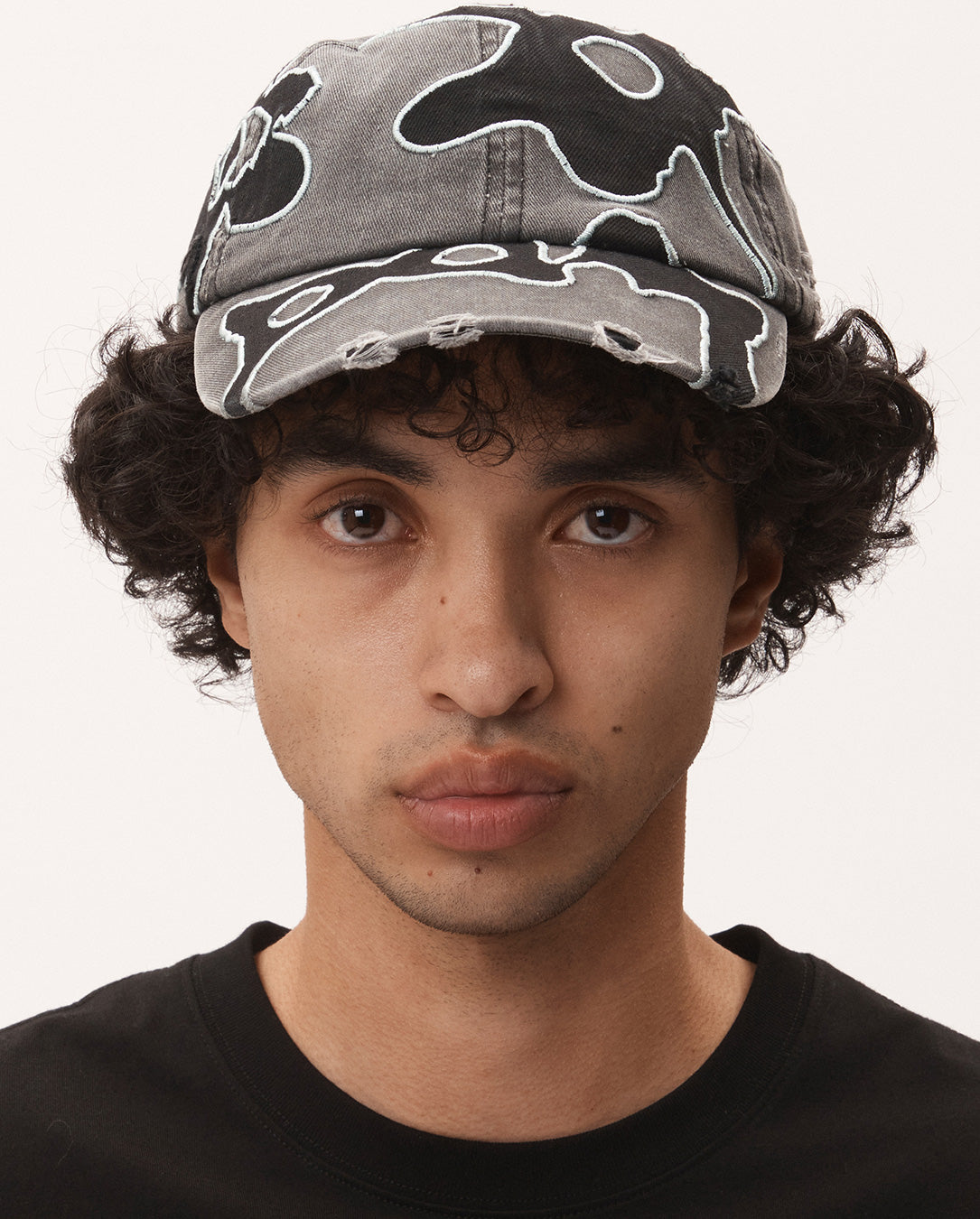 Locke Denim Applique Baseball Cap