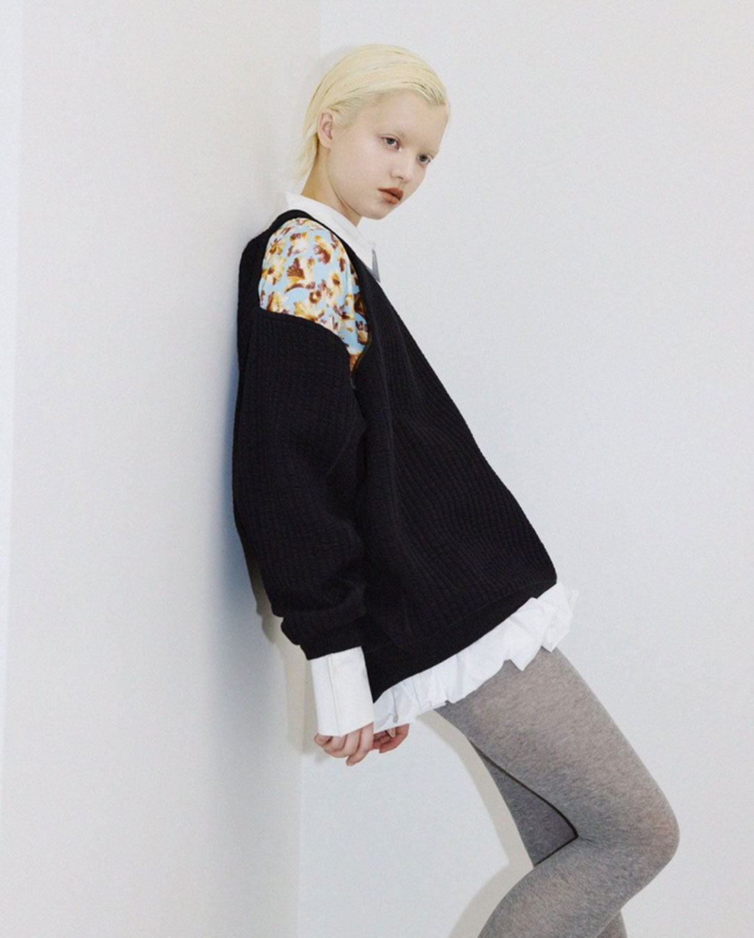 Off Shoulder Sweat black