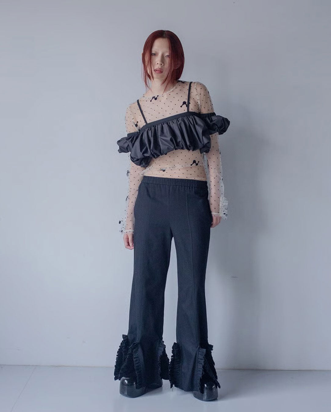 Frill Buster Skirt black