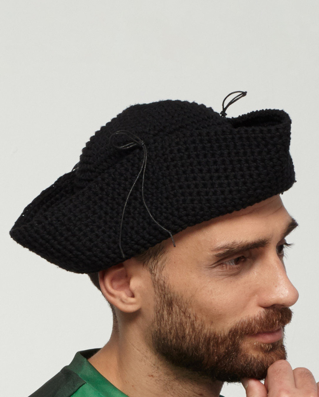 t'1962 Crochet Pirat Hat black