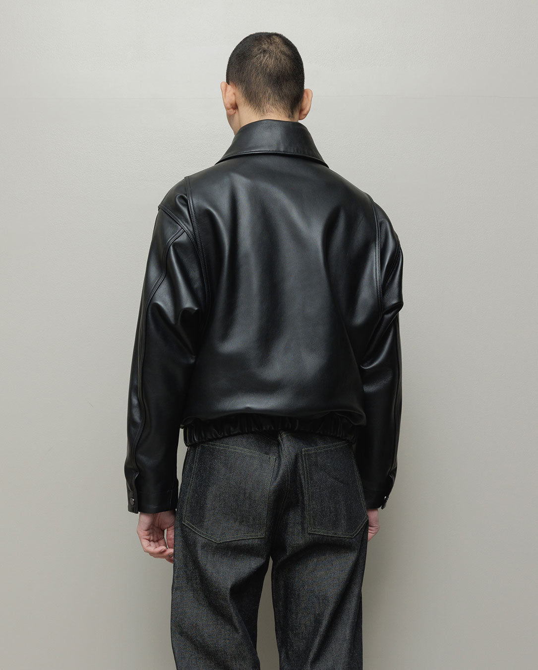 Leather Flight Bomber Jacket