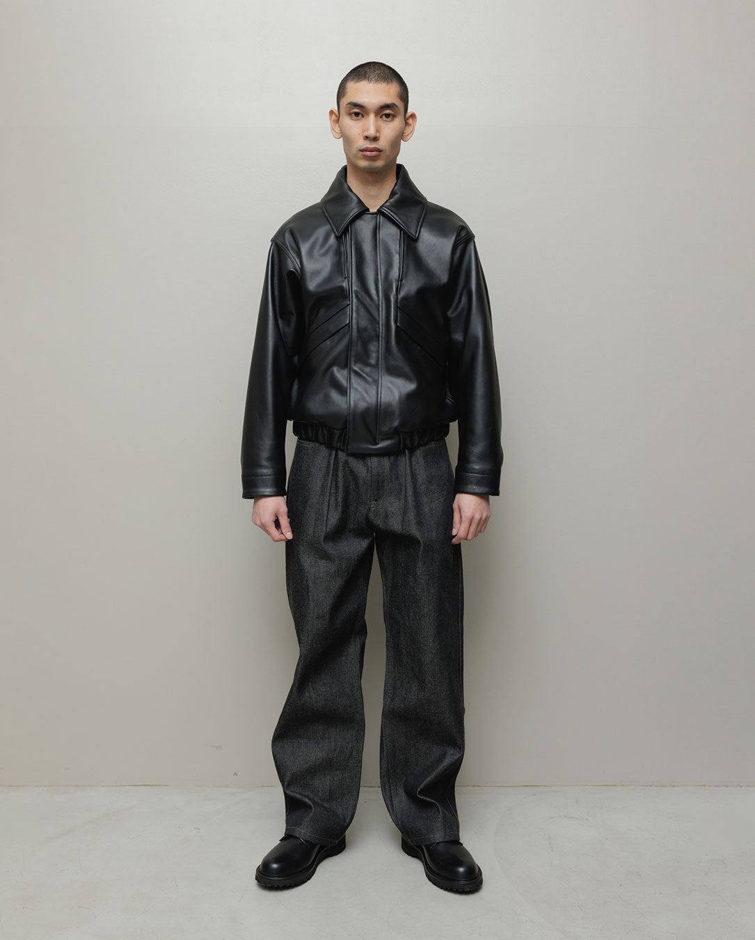 Leather Flight Bomber Jacket