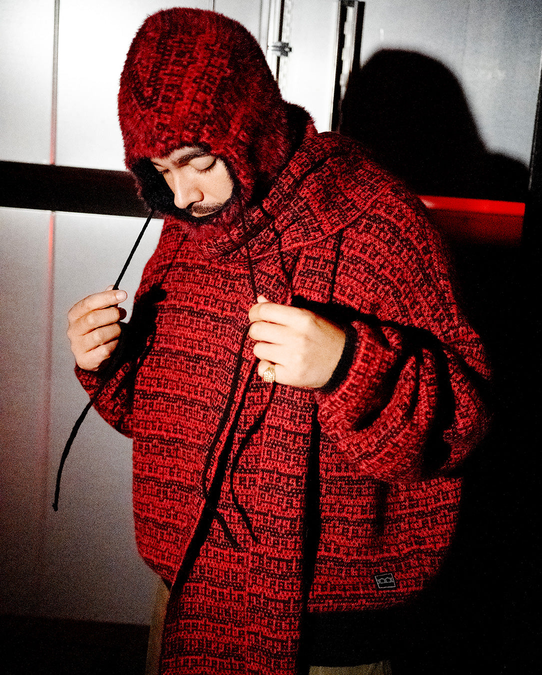 TTT Shadow Multiple Knitted Hood