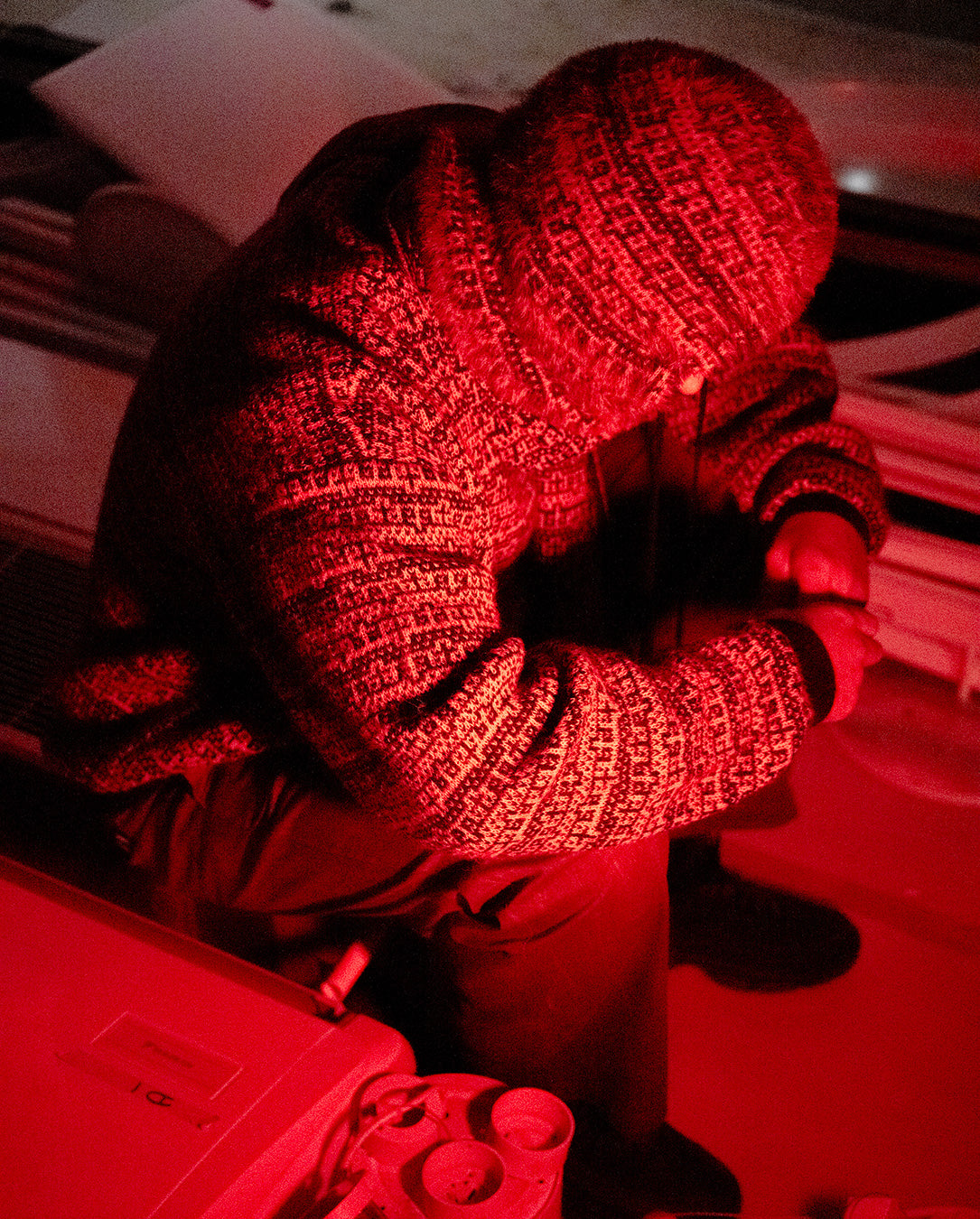 TTT Shadow Multiple Knitted Hood