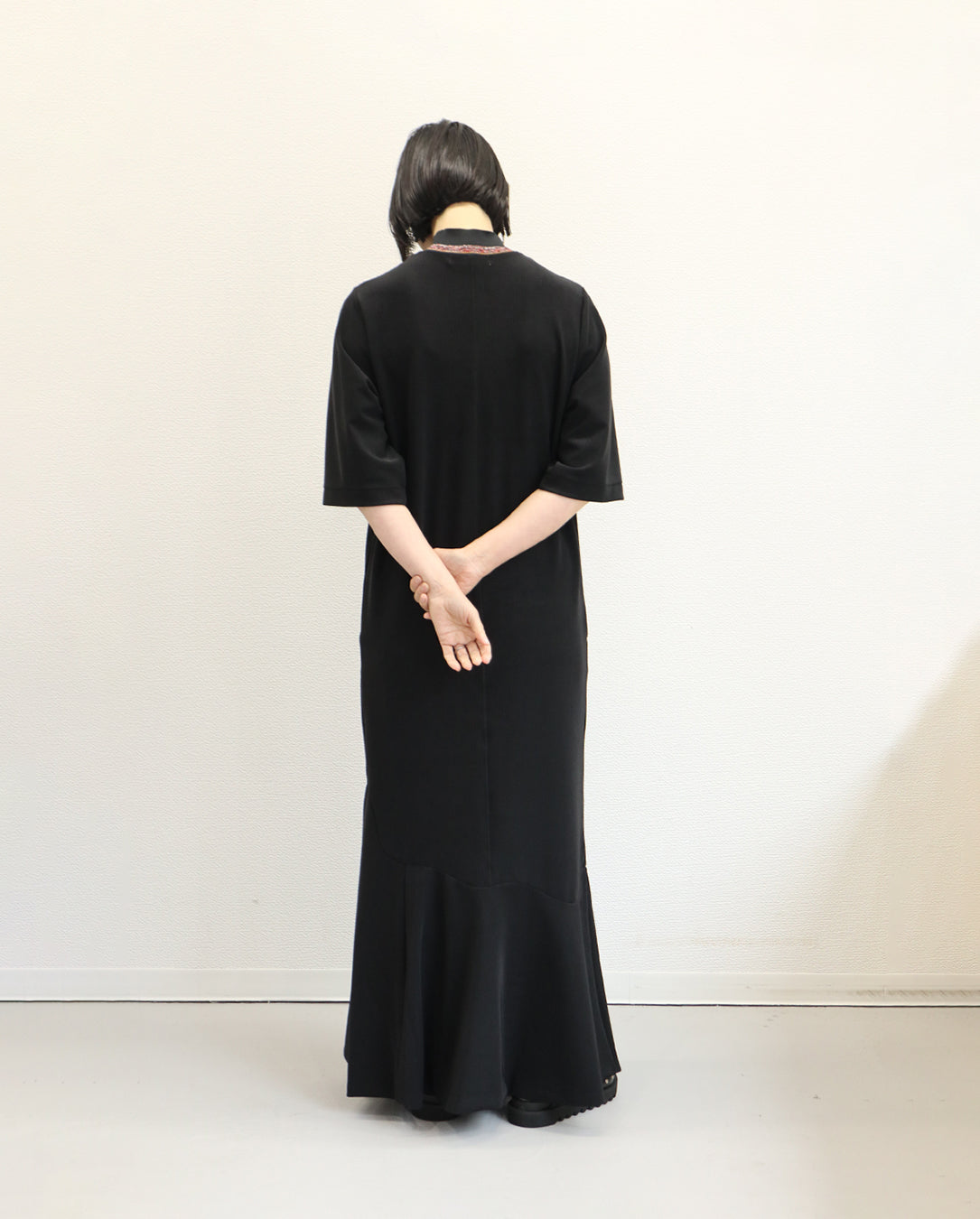 Code Pique Jersey Dress black