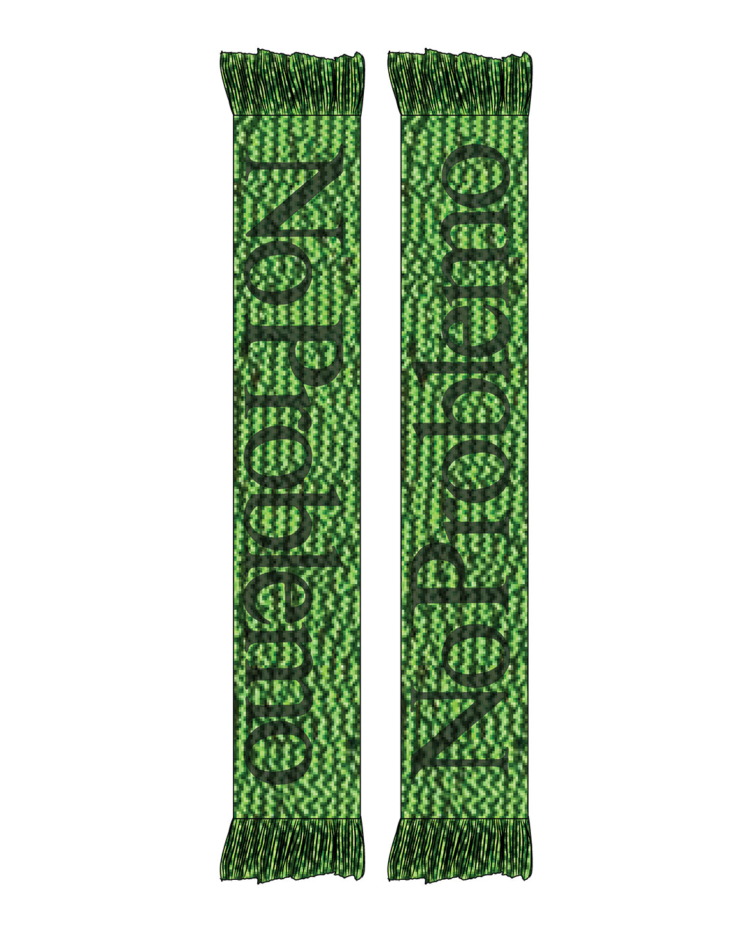 No Problemo Glitch Scarf green