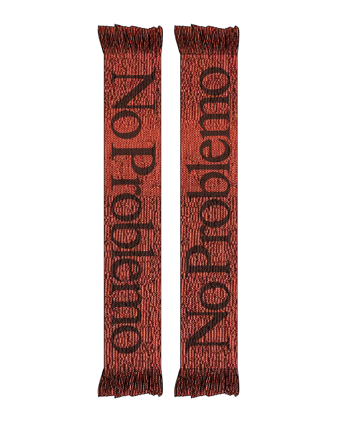 No Problemo Glitch Scarf orange