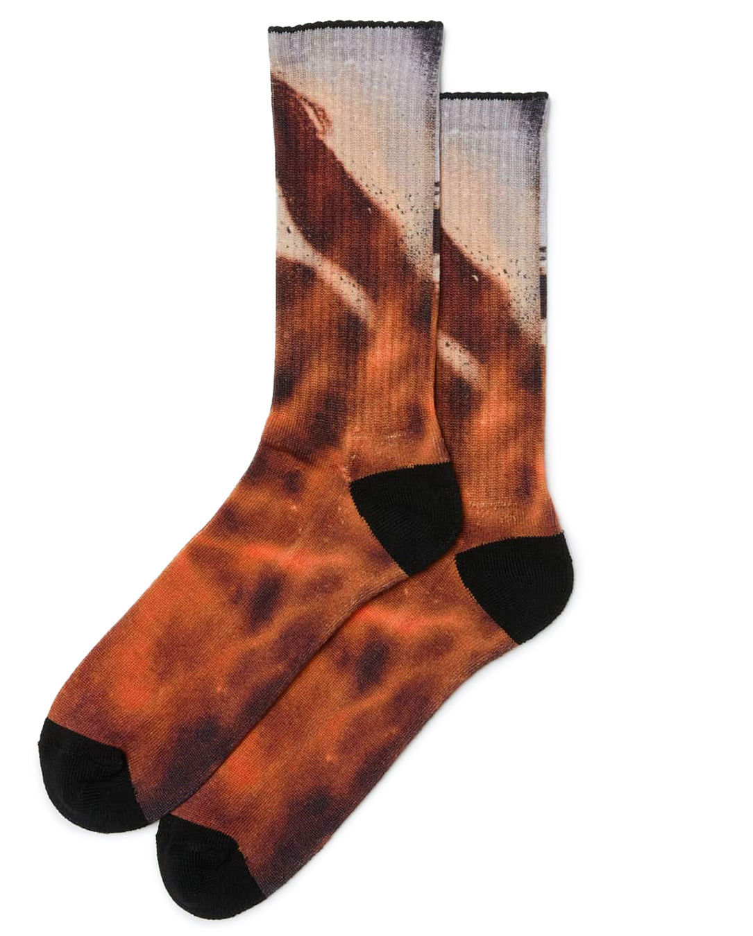 Whimsey Printed Socks brown