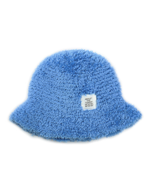 t'1961 Handmade Furry Hat blue